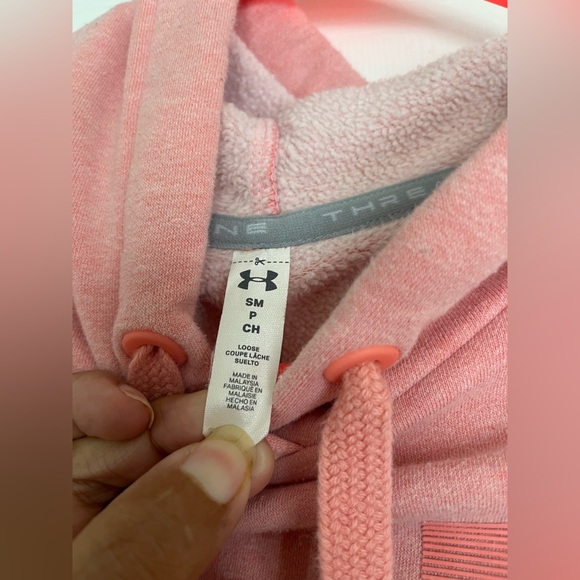 Under Armour Coral Hoodie Size Small - Picture 4 of 9